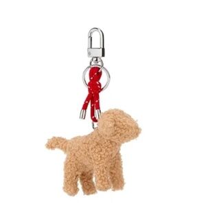 BRAND NEW PINK VICTORIA'S SECRET MICRO DOG KEYCHAIN - SO CUTE!